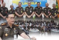 Suasana penuh keakraban saat syukuran HBA ke-65 di Aula Kejaksaan Negeri Kabupaten Tangerang,(Foto: Dok Humas Kejari Kabupaten Tangerang)