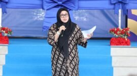 Wakil Bupati Tangerang, Intan Nurul Hikmah, memberikan sambutan saat meresmikan Genesis Global Community School di BSD City, Kecamatan Pagedangan, Sabtu (19/7/2025). (Foto: Dok. Pemkab Tangerang)